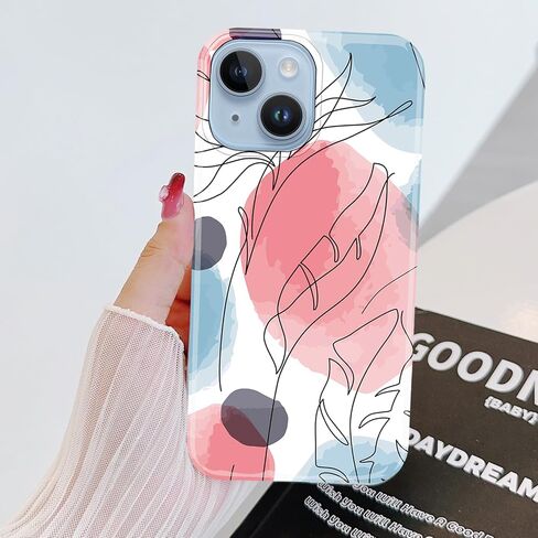 J.west Compatible with iPhone 14 Case Soft Shockproof Cute Floral Phone Protective Cover for Women, Garden Flower Pattern Design Slim Fit Anti-Scratch 6.1" Phone Case for Girl (Spring Floral) in Saudi Arabia