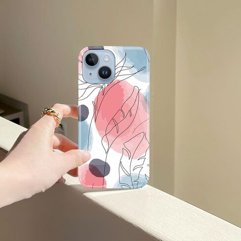 J.west Compatible with iPhone 14 Case Soft Shockproof Cute Floral Phone Protective Cover for Women, Garden Flower Pattern Design Slim Fit Anti-Scratch 6.1" Phone Case for Girl (Spring Floral) in Saudi Arabia