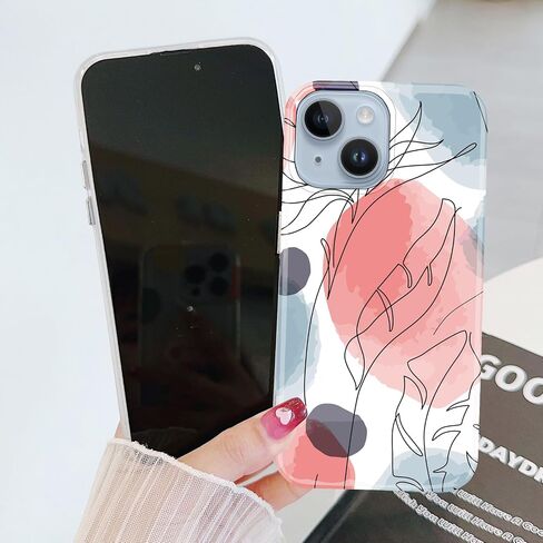 J.west Compatible with iPhone 14 Case Soft Shockproof Cute Floral Phone Protective Cover for Women, Garden Flower Pattern Design Slim Fit Anti-Scratch 6.1" Phone Case for Girl (Spring Floral) in Saudi Arabia