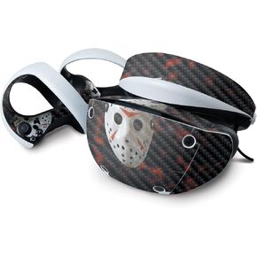 MightySkins Carbon Fiber Skin Compatible with Sony Playstation VR2-13th Nightmare | Protective Durable Textured Carbon Fiber Finish | Easy to Apply & Change Styles | Made in The USA