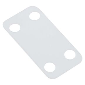 Panduit MP150-C Marker Plates Loose Piece, Nylon 6.6, Indoor Environment, Cable Ties Mounting Method, White, 1.03" Hole Spacing, 0.75" Width, 1.5" Length (Pack of 100)