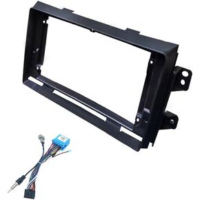 9'' Car Radio Stereo Fascia Frame Panel Trim with Power Harness Loom for 9'' inch Car Radio Stereo Frame Fascia Panel for Suzuki SX4 2006~14 Fiat sedici