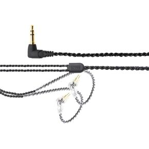 CTM Standard Black Cable, HiFi Audio 2 Pin Connector Standard 50' Inch Black Cable, HiFi Audio 2 Pin Connector