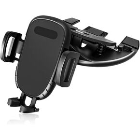 Car Phone Holder for CD Slot, 360 Degree Rotatable Auto Phone Mount, Universal Cellphone Holder with One Hand Operation Design, Vehicle CD Slot Phone Holder for All Smartphones