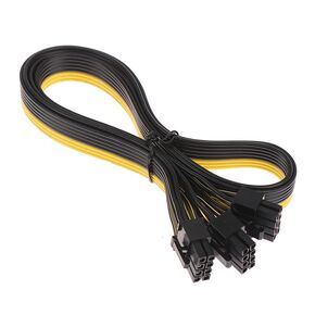 PCIe 8 Pin Male to 2X 8 Pin (6+2) Male PCI Express Power Adapter Cable for EVGA Power Supply 25"+9" Compatible with 6-pin & 8-pin ASUS, ASRock, Gigabyte, Radeon, Sapphire, NVIDIA Tesla GPU etc