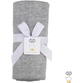 GooseWaddle Luxury Knit Baby Blanket (30"x40"), Premium Comfort from Ultra Soft Fabrics That Get Softer with Use, Perfect for Any Infant Nursery, Boy or Girl, Machine Washable (Blue)