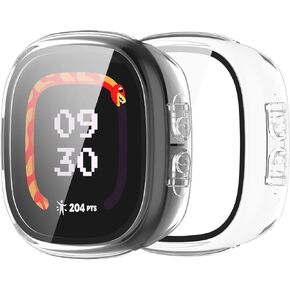 Hard PC Case Compatible with Fitbit Ace LTE Screen Protector Resistant Protective Shell All-Around Full Watch Cover for Fitbit Google Ace LTE (6PACKS)