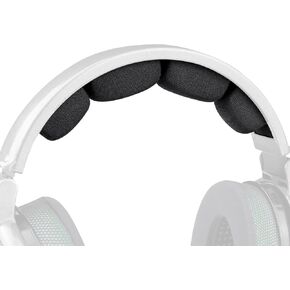 SOULWIT Replacement Mesh Fabric Headband Pad Kit for Sennheiser HD660S/HD660S2/HD650/HD600/HD6XX/HD58X/HD580/HD565/HD545/HD535 Headphones, Headset Head Band Top Cushion Cover Repair Part (2-Bulges)