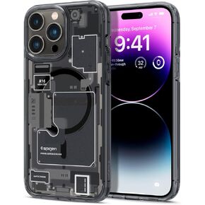 Spigen Ultra Hybrid MagFit Designed for iPhone 14 Pro Case (2022) [Anti-Yellowing] [Military-Grade Protection] Compatible with MagSafe - Carbon Fiber
