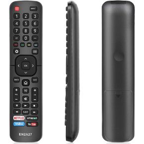 Gvirtue EN2A27 New Universal Remote for All Hisense TV Remote, Replacement Control for Hisense-Smart-TV-Remote, for Hisense LED LCD UHD 4K Android Smart TV, with Netflix, Amazon, Vudu, YouTube Buttons