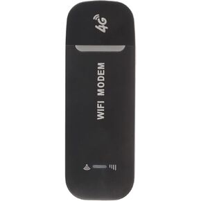 4G LTE USB Modem,Mobile Internet Devices SIM Card Slot,High Speed Portable Travel Hotspot Mini Router,Up to 10 Users,Black