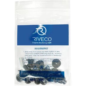 مجموعة براغي بسيطة لرف سطح المكتب من RIVECO تتضمن براغي M5 ومسامير M6 وصواميل قفص وزملاء مطاطيين in Kuwait