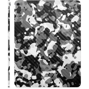 Carbon Fiber Tablet Skin Compatible with Apple iPad Air 13 (M2) 2024 - Black Modern Camo - Premium 3M Vinyl Protective Wrap Decal Cover - Easy to Apply | Crafted in The USA by MightySkins