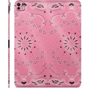 Glossy Glitter Skin Compatible with Apple iPad Pro 11 (M4) 2024 - Pink Bandana - Premium 3M Vinyl Protective Decal Cover - Easy to Apply | Crafted in The USA by MightySkins