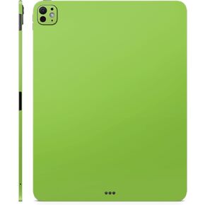 غلاف الكمبيوتر اللوحي من ألياف الكربون متوافق مع Apple iPad Pro 11 (M4) 2024 - أخضر ليموني صلب - غطاء لاصق واقٍ من الفينيل 3M ممتاز - سهل الاستخدام | صُنع في الولايات المتحدة الأمريكية بواسطة MightySkins in Kuwait