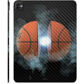 Carbon Fiber Skin Compatible with Apple iPad Pro 11 (M4) 2024 - Basketball Orb - Premium 3M Vinyl Protective Decal Cover - Easy to Apply | Crafted in The USA by MightySkins