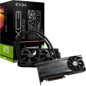 EVGA GeForce RTX 3080 XC3 Ultra Hybrid Gaming، 10G-P5-3888-KL، 10 جيجا GDDR6X، ARGB LED، لوحة خلفية معدنية، LHR in Kuwait