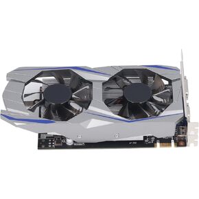 550 TI Graphics Card, 2GB GDDR5 128BIT 4K HDR, DVI VGA Output, PCI Express 1.1, Dual Fan Low Noise Desktop GPU Computer Gaming Graphics Card for Home Office