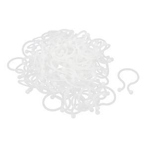 uxcell U Shape Save Place Twist Lock Cable Wire Ties 24mm Dia 100 Pcs Beige (Pack of 100)