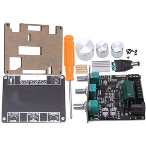 Bluetooth Amplifier Board, 2.1 Channel Treble Bass Amplifier Module, Stereo Power Amplifier, Sound Audio Amp, Control Wireless BT 5.1 AMP Board for Home USB, MIC in, FM Radio, 2x 50W 100W