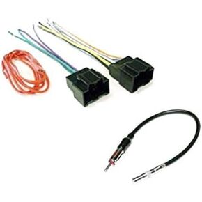 ASC Audio Car Stereo Radio Wire Harness Plug and Antenna Adapter for some Buick Chevrolet GMC Pontiac Saturn Vehicles - Compatible Vehicles Listed Below