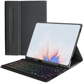 for Samsung Galaxy Tab S9 Keyboard Case Wireless with S Pen Holder Bluetooth 7 Colors Backlit Detachable Keyboard for Galaxy Tab S9 11 inch with Magnetically Black