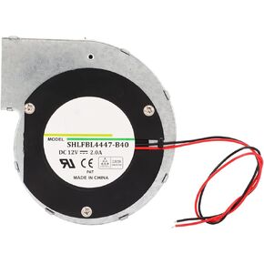 Brushless 12V DC Blower Fan, Dual Ball Cooling Blower Fan 62.49CFM High Temperature Resistance Brushless Centrifugal Fan for Data Centers Light Weight