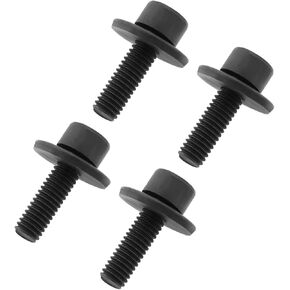 SING F LTD 4pcs 266133-3 Blade Clamp Hex Bolt M6x20 Metal Fixing Bolt Accessorie Compatible with Makita BSS611 DSS610 DSS611 Circular Saw, Black