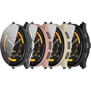 Screen Protector Intended for Garmin Venu 3s Smartwatch Case, Full Cover PC Protective Case Bumper Ultra-Thin Cover Intended for Garmin Venu 3s 41mm Smartwatch Accessories (4 Colors A)