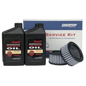Champion R-Series and RV-Series Air Compressor Mineral Oil & Filter Maintenance Kit (for use with R30 and RV30 Compressor Pumps)