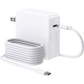 Mac Book Pro Charger-100W USB C Charger Fast Charging for MacBook Pro/MacBook Air 16 15 14 13 Inch,iPad Pro and All USB C Device,Travel Computer Power Adapter Cord with 5A USB C-C Charger Cable