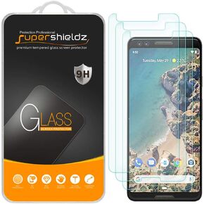 Supershieldz (3 Pack) Designed for Google (Pixel 3) Tempered Glass Screen Protector Anti Scratch, Bubble Free