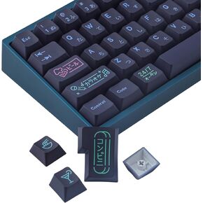 JOMKIZ Keycaps، 148 مفتاحًا صبغ التسامي الكرز الشخصي Keycaps مجموعة Keycap اليابانية لمفاتيح Cherry MX ISO/ANSI للوحات المفاتيح الميكانيكية in Kuwait