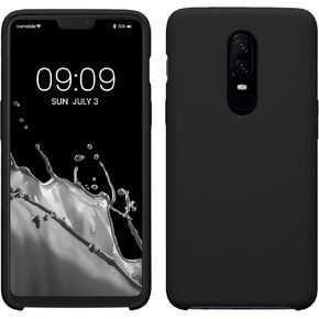 kwmobile Case Compatible with OnePlus 6 Case - TPU Silicone Phone Cover with Soft Finish - Baltic Blue