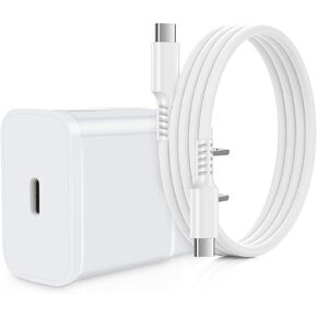 Fast Charger Type C 25W USB C Charger, Phone Wall Charger, 6FT USB C Charger Cord Charging for Samsung Galaxy A15 A55 S24+ Ultra S24 S23 S23+, Google Pixel 8a 8 Pro 7 Pro 7a, Motorola Moto G Power