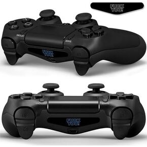 SKINOWN زوج من Word F You LED Light Bar ملصق حائط من الفينيل مكون من قطعتين غطاء لاصق لوحدات تحكم PS4 in Kuwait