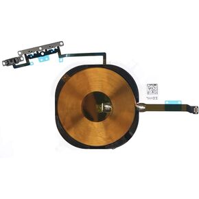 NFC Wireless Chip Antenna for iPhone 11 Pro - Charging Coil QI Signal Pad with Volume Flex Cable and Metal Bracket Pre-Installed