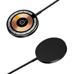 شاحن مغناطيسي 15 وات لهاتف Apple iPhone 15 Pro Max 15Plus، قاعدة شحن لاسلكية مغناطيسية QI لمحطة شحن Samsung Galaxy S24 Ultra، Google Pixel 8 Pro 8a 7 لاسلكية سريعة Cargador Mag Safe in Kuwait