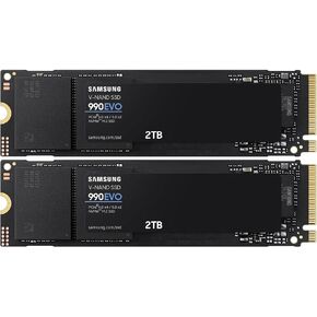 SAMSUNG MZ-V9E2T0B/AM 990 EVO 5.0 NVMe SSD 2TB: Ultra-Fast 5,000MB/s Read, Efficient 2 Pack