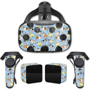 MightySkins Skin Compatible with HTC Vive Full Coverage - Puppy Party | Protective, Durable, and Unique Vinyl Decal wrap Cover | Easy to Apply, Remove, and Change Styles | Made in The USA