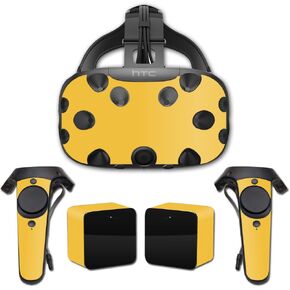 MightySkins Skin Compatible with HTC Vive Full Coverage - Solid Marigold | Protective, Durable, and Unique Vinyl Decal wrap Cover | Easy to Apply, Remove, and Change Styles | Made in The USA
