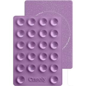 Casely Grippy Lavender Waves MagSafe Compatible Cell Phone Mount Silicone Suction Cup Sticky Phone Holder and Stand