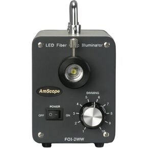 AmScope LED-20W 20W LED Cold Fiber Optic Illuminator