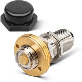 Anina NMO Connector NMO to UHF PL259 Coax Adapter Kit Low Loss Assembly with NMO Antenna Mount Cap for Vehicle VHF UHF Ham Two Way Radio Antenna 5/8 Through Hole Hole