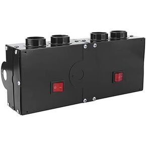 Keenso Car Heating Fan, Car Heater Defogger Auto 4 Hole Heating Fan 12V Defroster Defogger 800W