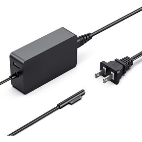 Surface Laptop Charger 65W 44W 36W 24W Surface Pro Charger Compatible with Microsoft Surface Pro 3/4/5/6/7/8/9/X Surface Laptop 1/2/3/4 Surface Go 1/2/3 Surface Book 1/2/3 Power Supply Adapter