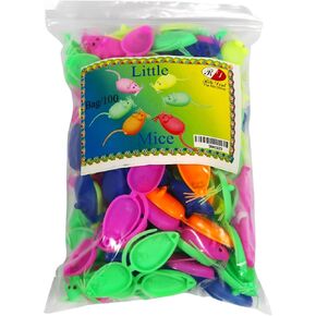 Mice Themed Plastic Keepsake Box for Baby Teeth - Fun and Easy Tooth Fairy Treasure – Teeth Storage Holder, Baby First Lost Tooth Saver – Dental Office Giveaways Pack of 100 Assorted Mice Boxes