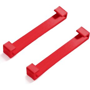 SplashNColor A50 Support Brace Clamps Upgrade for Cushion - Enhance Your Headphone Comfort with Durable and Secure Fit - Compatible with Astro A50 Gen. 4 and Mod Kit - 2 Pack (Flexible, Red)