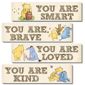 Winnie The Pooh Room Decor-Winnie the Pooh Sign-Winnie the Pooh Baby Stuff-Vintage Nursery Decor-Winnir the Pooh Wall Decor Wall Art(Classic)