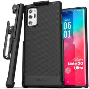 Galaxy Note 20 Ultra Belt Clip Case (Thin Armor) Slim Grip Cover with Holster - Black (Note 20 Ultra)